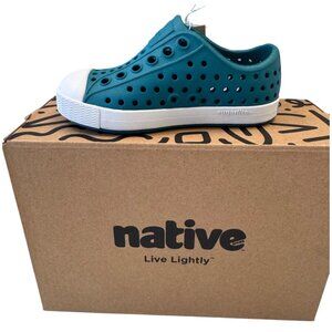 Native Jefferson Patina Green Size C5 Child Shoes Slip On NWB